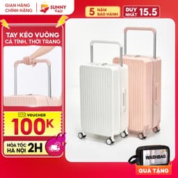 Thumbnail Vali kéo du lịch SUNNY LUNA chính hãng size 20-24, xách tay-kí gửi hạn chế va đập 1