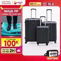 Thumbnail Vali kéo SUNNY PP07 - Nhựa PP chống vỡ tuyệt đối xách tay, kí gửi (size 20/24/28 inch) 1