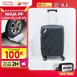 Thumbnail Vali kéo SUNNY PP11 - Nhựa PP chống vỡ tuyệt đối, khóa hải quan TSA  xách tay, kí gửi (size 20-24) 1