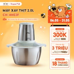 Thumbnail Máy Xay Thịt Bear Máy Xay Thịt Đa Năng Cối Xay Thịt Máy Xay Nhanh Xay Nhuyễn Thịt Cá Xay Mạnh Mẽ 4 Lưỡi Dao CH-4H03F 1