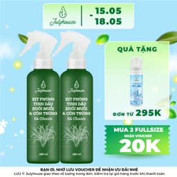 Thumbnail Combo 2 bình xịt phòng tinh dầu Sả Chanh 280ml/chai JULYHOUSE khử mùi thơm phòng cấp tốc 1