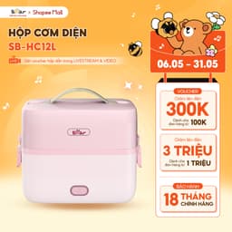 Thumbnail Hộp Cơm Cắm Điện Bear 2 Tầng 3 Ngăn Dung Tích 1.2L Hâm Nóng Nấu Cơm Hộp Cơm Giữ Nhiệt Hộp Cơm Văn Phòng Cắm Điện HC12L 1