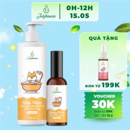 Thumbnail Combo Sữa tắm cho chó mèo 150ml/500ml và Xịt thơm dưỡng lông bodymist cho chó mèo 100ml Julyhouse 1