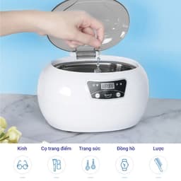 Thumbnail Máy rửa mắt kính trang sức cọ trang điểm siêu sạch bằng sóng siêu âm Lescolton thế hệ mới tiện lợi sử dụng ở mọi nơi 4