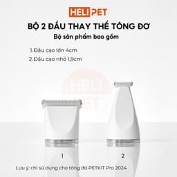 Thumbnail [Linh Kiện] Đầu Thay Thế Tông Đơ Cắt Tỉa Lông Thú Cưng PETKIT 2in1 Pro - HeLiPet 2