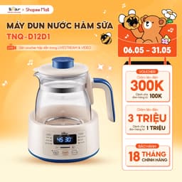 Thumbnail Máy Đun Nước Đa Năng Bear Hâm Sữa Thông Minh Khử Clo Pha Sữa An Toàn Cho Bé Bản Tiếng Việt Dễ Dàng Sử Dụng TNQ-D12D1 1