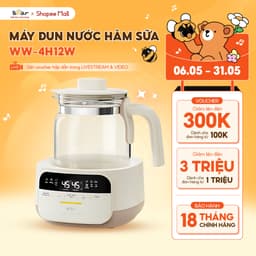 Thumbnail Máy Đun Nước Và Hâm Nước Pha Sữa BEAR Máy Hâm Sữa Dung Tích 1.3L Máy Pha Sữa Rã Đông Sữa Mẹ Bình Nấu Nước Pha Sữa 5H12N 1