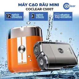 Thumbnail Máy cạo râu mini coclear CS007 thiết kế động cơ tốc độ cao, cạo khô và nước, pin sử dụng đến 2 tháng, bảo hành một năm 1