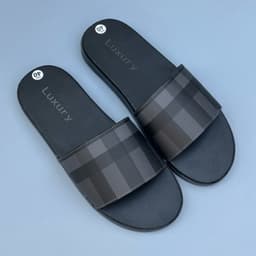 Thumbnail Dép Nam Luxury Đế Cao Xu Kép 2 Lớp Chống Trơn Trượt  Nhung Len Đồng - Slipper 1