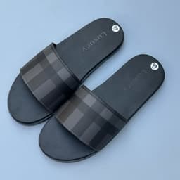 Thumbnail Dép Nam Luxury Đế Cao Xu Kép 2 Lớp Chống Trơn Trượt  Nhung Len Đồng - Slipper 2