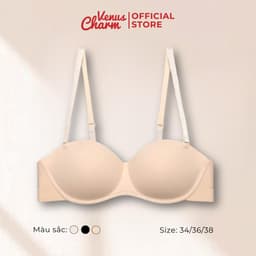 Thumbnail Áo lót không gọng quả ngang chống há Venus Charm, áo lót trơn mỏng nhẹ tôn vòng 1 - 0162 4