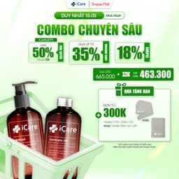 Thumbnail Combo Dermato 200 & Dầu Gội Sạch Gàu Antisol | Thương Hiệu iCare Pharma | Hỗ Trợ Phục Hồi Tóc Hư Tổn, Ngăn Ngừa Rụng Tóc 1