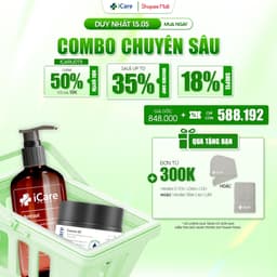 Thumbnail Combo Sản Phẩm Ezema 50 & Dầu Gội Sạch Gàu Antisol | Thương Hiệu iCare Pharma | Hỗ Trợ Trị Gàu Ngứa, Nấm Da Đầu Lâu Năm 1