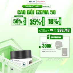 Thumbnail Cao Bôi Ezema 50 | Thương Hiệu iCare Pharma | Hỗ Trợ Loại Bỏ Nấm Da Đầu Và Bong Tróc Vảy Trắng 1