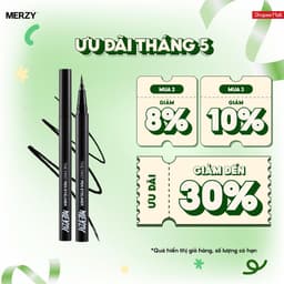 Thumbnail Bút kẻ mắt siêu mảnh, chống lem, lâu trôi Merzy Another Me The First Pen Eyeliner 0,5g 1