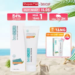 Thumbnail Tẩy tế bào chết mặt BEUSCRUB trà xanh, tẩy da chết mặt ,thấm hút dầu thừa , làm sạch da 2