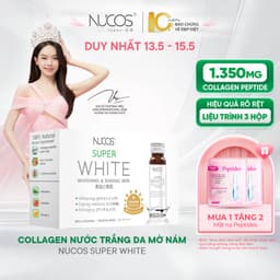 Thumbnail TPBVSK Nước Uống Collagen Nucos Super White Hỗ Trợ Dưỡng Trắng Da Hỗ Trợ Mờ Thâm Nám Hộp 10chaix50ml 1
