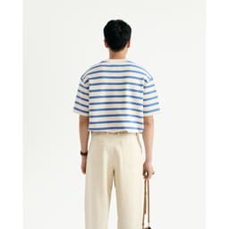 Thumbnail Áo Thun Tay Ngắn Sọc Ngang Form Loose - Routine 10S25TSS050 1