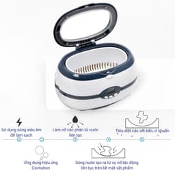 Thumbnail Máy rửa mắt kính trang sức cọ trang điểm siêu sạch bằng sóng siêu âm Lescolton thế hệ mới tiện lợi sử dụng ở mọi nơi 2