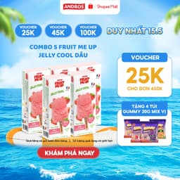 Thumbnail Kem Thạch Jelly Cool (Combo 4 Hộp & 5 Hộp) - Andros Fruit Me Up - 80% Nước ép trái cây 2