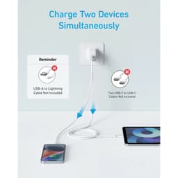 Thumbnail Củ sạc nhanh Anker PD công suất 20W 2 cổng 1 USB-A & 1USB-C - A2348 2