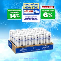 Thumbnail Thùng 24 Lon Nước Uống Có Gaz Aquafina Soda (320ml/lon) 1