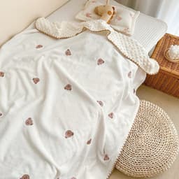 Thumbnail Chăn nhung sữa BONNY 4 mùa cho trẻ em đắp ôm ngủ (KT: 1m1x95Cm) 1