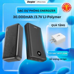 Thumbnail Pin sạc dự phòng Energizer 30000mAh - sạc nhanh 22.5W, 3 cổng sạc ra tiện lợi bảo hành 2 năm 1