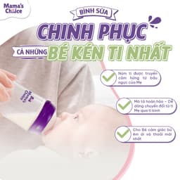 Thumbnail Bình Sữa Mama's Choice Núm Ti Lansinoh Chất Liệu PP, Dung Tích 180ml 240ml, Núm Ty Size S M F 3