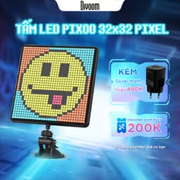Thumbnail Màn hình Led trang trí Divoom Pixoo Max 32x32, bảng đèn Led kết nối APP + bluetooth hẹn giờ, đếm giờ, nháy theo nhạc 1