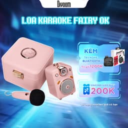 Thumbnail Loa Bluetooth Karaoke Divoom Fairy-Ok công suất 10W kèm mic không dây, chất âm chân thực và sống động - BH 12 tháng 1