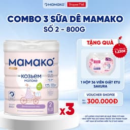 Thumbnail COMBO 3 LON Sữa Dê MAMAKO Số 2 - 800g 1