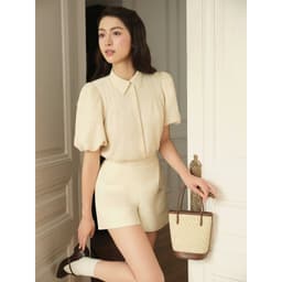 Thumbnail Set áo tay bồng bấu ngực 2T23.2504K + quần short túi vuông 3S09.2504K - Bộ đồ áo sơ mi tay bồng quần short thiết kế JM 3