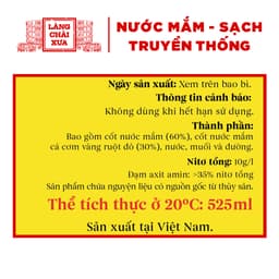 Thumbnail 3 than - 3 vàng Nước Mắm Nhỉ Làng Chài Xưa Cá Cơm Than, Cá Cơm Ruột Đỏ 525ml/chai nhựa cao cấp 4