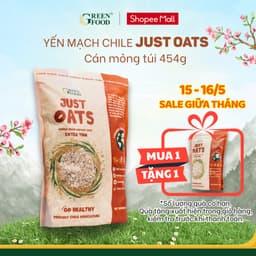 Thumbnail Yến mạch Chile JUST OATS nguyên chất cán mỏng | Túi 454g- Ăn Liền, Túi Tiện lợi, nhập khẩu Chile 1