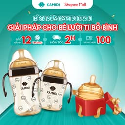 Thumbnail Bình Sữa Kamidi Chất Liệu PPSU Họa Tiết Gấu Dung Tích 210ml/300ml 1