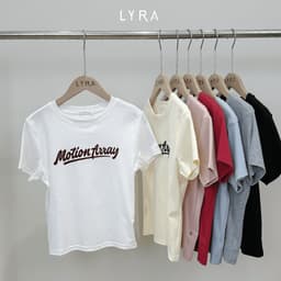Thumbnail Áo Thun Nữ Lyra Cổ Tròn Tay Ngắn, Áo Phông Nữ Cotton Basic Form Baby Tee Motion Away - CSYAP0311 3