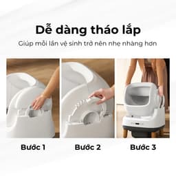 Thumbnail [New 2025] Máy Dọn Vệ Sinh Cho Mèo HELIPET OPEN-TOP 2025 Bản Quốc Tế Kết Nối Wifi 3