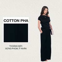 Thumbnail DOTTIE - Quần dài ống suông xếp ly - Đen - Q0387 1