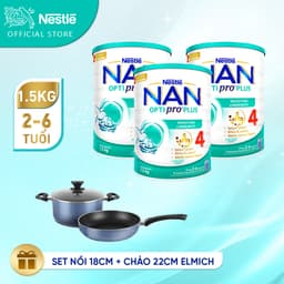 Thumbnail Bộ 3 lon Sữa bột Nestlé NAN OPTIPRO PLUS 4 1500g/lon với 5HMO Giúp tiêu hóa tốt 2