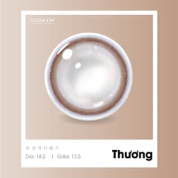 Thumbnail Kính áp tròng VIVIMOON màu nâu THƯƠNG, lens cận cho mắt thở BST HÀM ÂN, hạn sử dụng 6 tháng độ cận 0-8 2