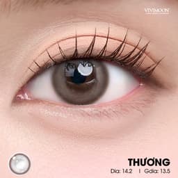 Thumbnail Kính áp tròng VIVIMOON màu nâu THƯƠNG, lens cận cho mắt thở BST HÀM ÂN, hạn sử dụng 6 tháng độ cận 0-8 1