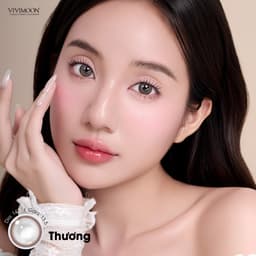 Thumbnail Kính áp tròng VIVIMOON màu nâu THƯƠNG, lens cận cho mắt thở BST HÀM ÂN, hạn sử dụng 6 tháng độ cận 0-8 3