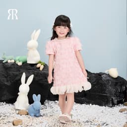 Thumbnail RẬP BABY - Váy Baby Tweed Hồng - BABI 04 1