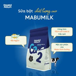 Thumbnail SỮA BỘT CHẤT LƯỢNG CAO Mabumilk không đường dành cho trẻ từ 3-15 tuổi - TÍCH LUỸ CANXI PHÁT TRIỂN CHIỀU CAO 2