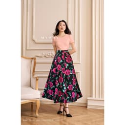 Thumbnail Áo Cotton Thun Nữ Hè MY WAY Ngắn Tay Nhiều Màu Trơn Bssic 6MAT2241 1