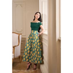 Thumbnail Chân Váy Nữ Công Sở Dự Tiệc MY WAY Xòe Bồng Họa Tiết Sang Trọng 9MCX285 3