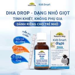 Thumbnail Combo 2 Hộp DHA Drops Nature's Way Kids Smart Drops Siro Thông Minh Bổ Sung DHA EPA, Hỗ Trợ Bổ Não Và Mắt Cho Bé 2