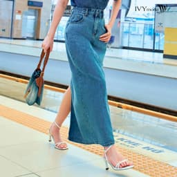 Thumbnail A-Line Denim Skirt - Chân váy Jeans, Chân váy công sở dạo phố nữ IVY moda MS 32M9084 1