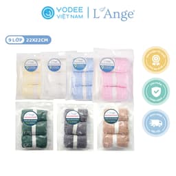 Thumbnail Khăn lau mặt L'Ange chất liệu vải bông 9 lớp 22x22cm cho bé (set 3 cái) 1